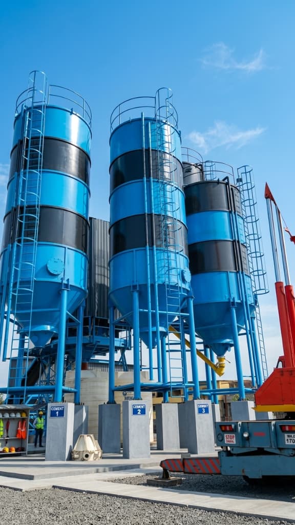 High-capacity cement silo project